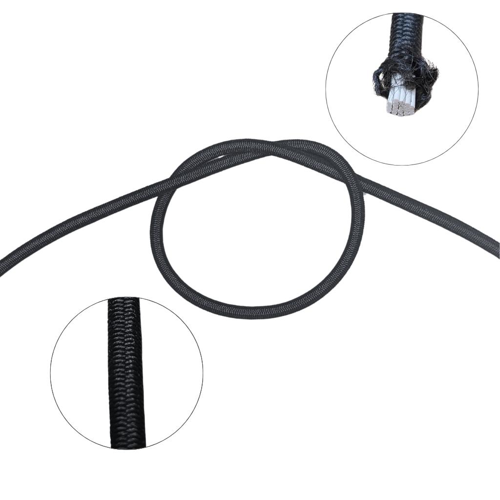 Cordón elástico trenzado 5mm negro